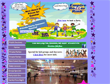 Tablet Screenshot of empirerollerrink.com